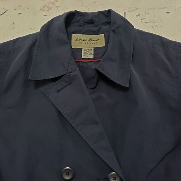 Eddie Bauer Jacket Size Small Blue Double Breasted - Picture 3 of 4